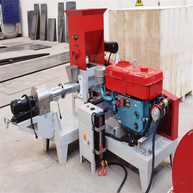 LM60 100-150kg/h Fish Feed Machine by Diesel Engine